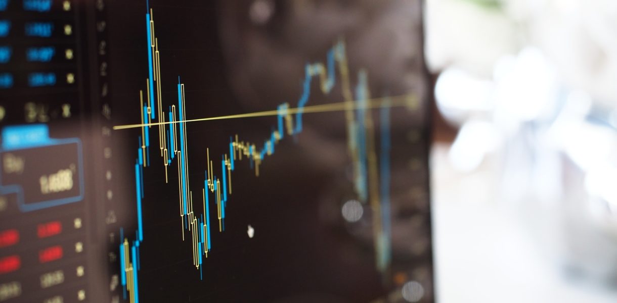 Data graph on screen