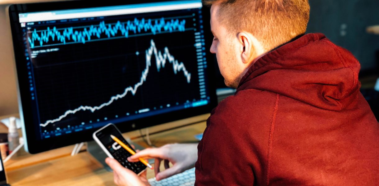 Man doing analytics