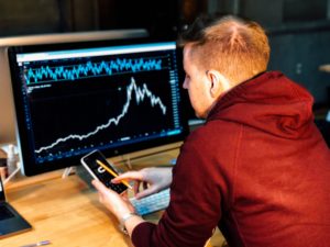 Man doing analytics