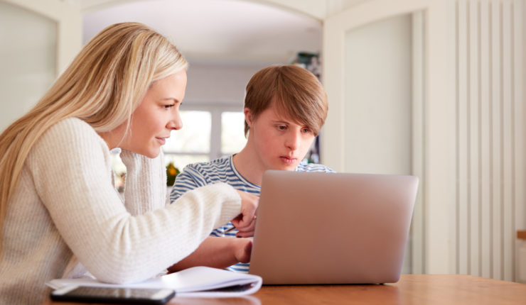person at laptop