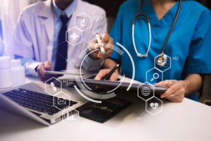 Medical,Technology,Concept,smart,Doctor,Hand,Working,With,Modern,Laptop,Computer