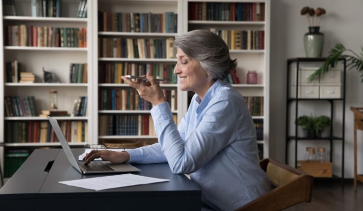 Older,Generation,Using,Modern,Tech,,Comfort,Communication,,Ai,,Workflow,Concept.