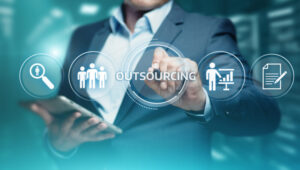 Outsourcing,Human,Resources,Business,Internet,Technology,Concept.