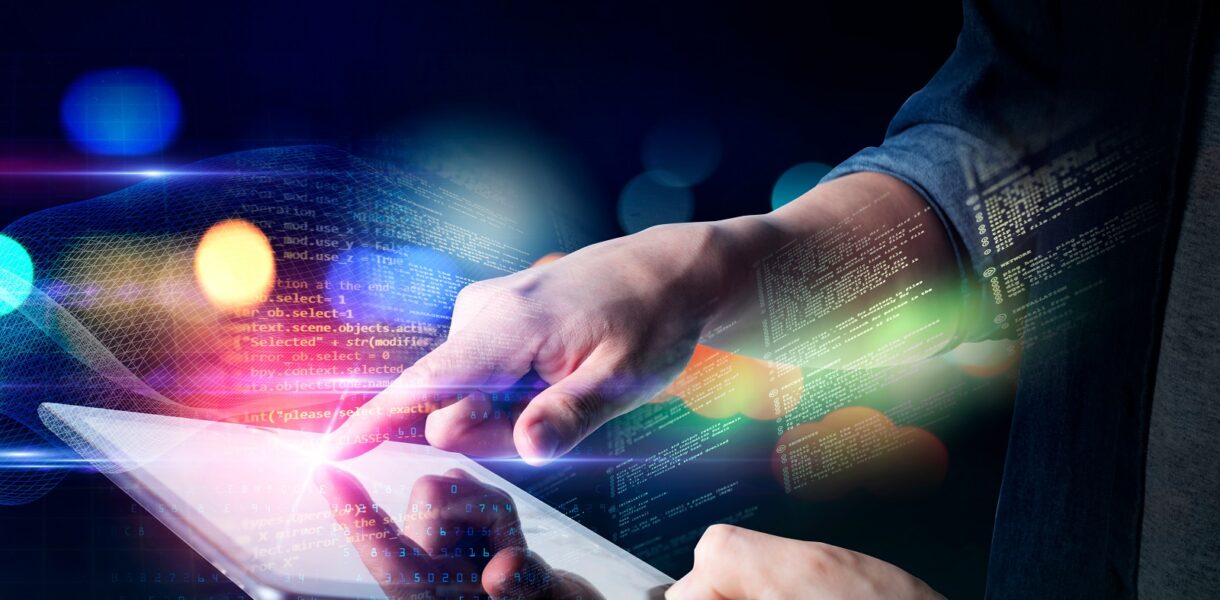 Man,Technology,Future,Lifestyle,,Digital,Marketing,Iot,Internet,Of,Thing