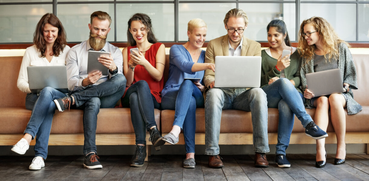 Diversity,People,Connection,Digital,Devices,Browsing,Concept