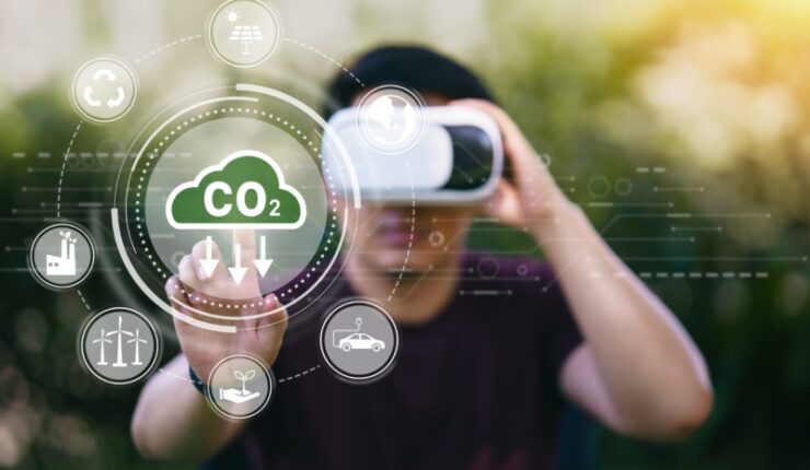 Young,Man,Using,Vr,Virtual,Reality,Headset,With,Reduce,Co2