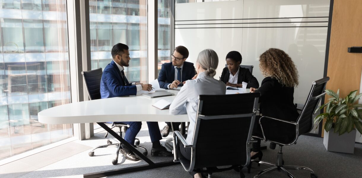 Millennial,Diverse,Different,Aged,Business,Team,Meeting,In,Modern,Office