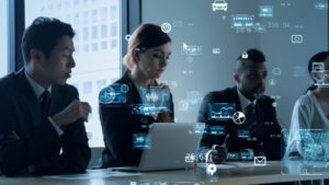 Business,And,Technology,Concept.,Communication,Network.,Gui,(graphical,User,Interface).