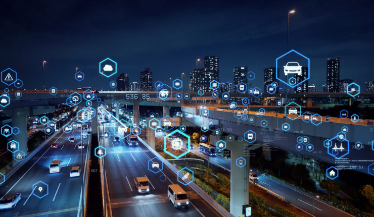 Transportation,And,Technology,Concept.,Its,(intelligent,Transport,Systems).,Mobility,As