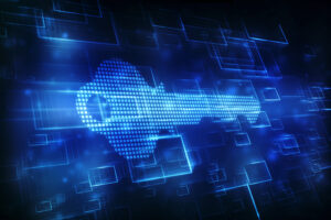 Digital,Key,Icon,In,Technology,Background,,Protecting,Data,Personal,Information.