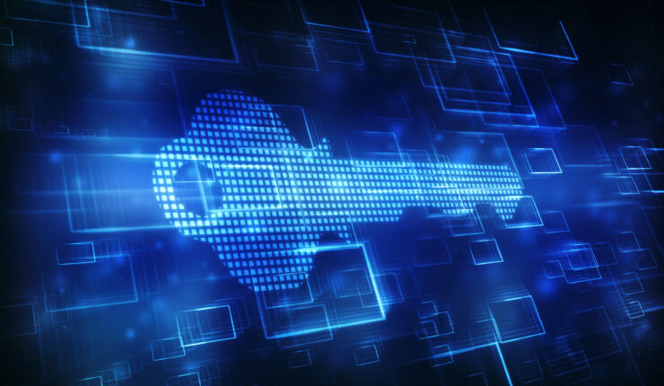 Digital,Key,Icon,In,Technology,Background,,Protecting,Data,Personal,Information.
